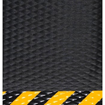 Image for M+a Matting Hog Heaven Mat 5/8" Black With Yellow Border 3' X 5' from HD Supply