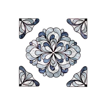 Artscape Window Film, Capri Slate Accent, 12" X 12"