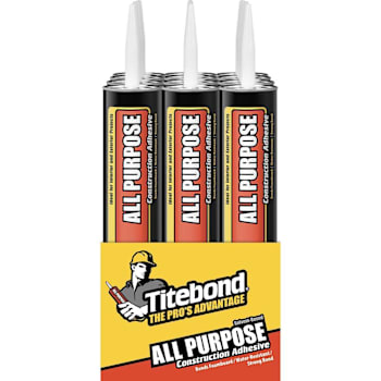 Titebond Solvent-Based All Purpose Construction Adhesive, 28 Oz., Package Of 12