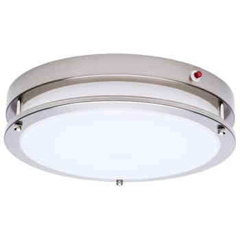 Image for SATCO 13" LED Glamour Flush Mount With Emergency Battery, 5 Cct, Brushed Nickel from HD Supply