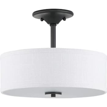 Image for Progress Lighting Inspire 2-Light Indoor Semi-Flush Mount, 13", Graphite from HD Supply