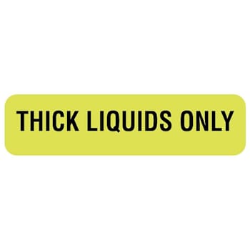 Rrd Thick Liquids Only Nutrition Communication Labels 1-1/4"X5/16"