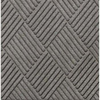 M+a Matting Waterhog® Diamond Classic Mat Medium Grey 2'X3' Smooth Backing