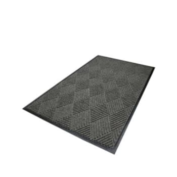 Image for M+a Matting Waterhog® Diamond Fashion Mat Medium Grey 3'X10' Smooth Backing from HD Supply