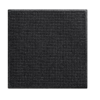 M+a Matting Waterhog® Squares Fashion Mat Charcoal 4'X10' Smooth Backing