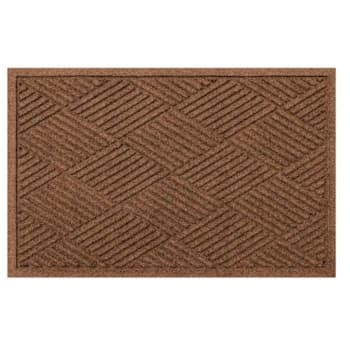 Image for M+a Matting Waterhog® Diamond Fashion Mat Dark Brown 3'X10' Smooth Backing from HD Supply