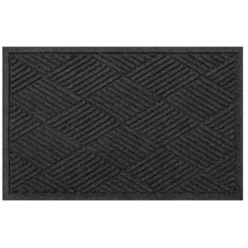 M+a Matting Waterhog® Diamond Classic Mat Charcoal 3'X5' Smooth Backing