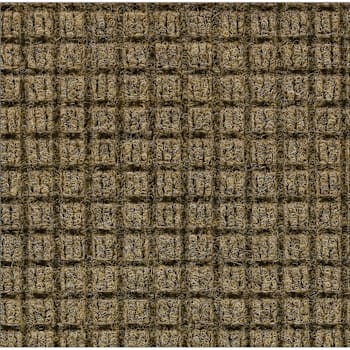M+a Matting Waterhog® Squares Fashion Mat Camel 4'X10' Smooth Backing