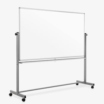 Image for Luxor Porcelain Mobile Dry Erase Whiteboard from HD Supply