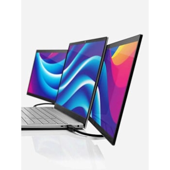 Luxor Sidetrak® Swivel Pro Touch Triple Hd 13.3" Attachable Portable Monitor