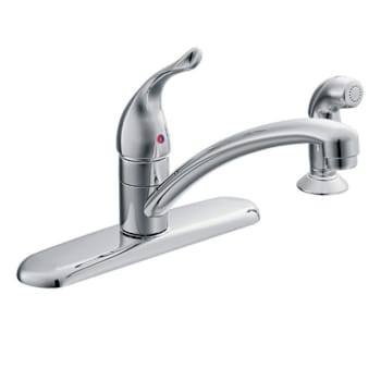 Moen Chateau Chrome One-Handle Low Arc Kitchen Faucet