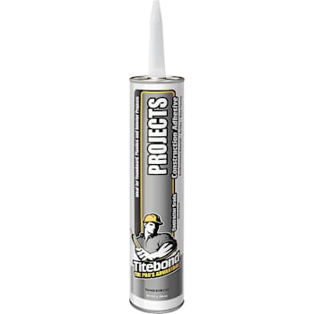 Titebond Contractor Grade Projects Adhesive, 10 Oz. Cartridge, Package Of 12