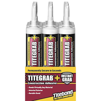 Titebond Titegrab Plus Construction Adhesive, 9 Oz. Cartridge, Package Of 12