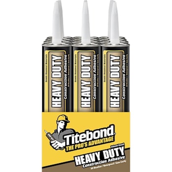 Titebond Heavy Duty Construction Adhesive, 10 Oz. Cartridge, Package Of 12