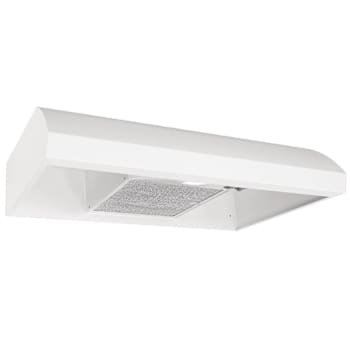 Broan 30-Inch 4-Way Convertible Under-Cabinet Range Hood, White