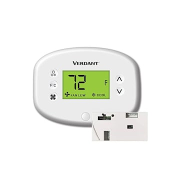Image for Verdant Vx Wireless Ems Thermostat Kit / Built-In Occupancy Detection,white from HD Supply