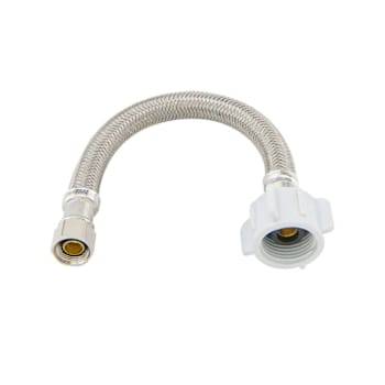 Image for Brasscraft Braided Polymer Toilet Connector, 3/8" Comp X 7/8" Ballcock Nut X 9" from HD Supply