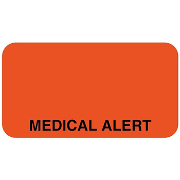 Rrd Medical Alert Label 1-5/8" X 7/8"