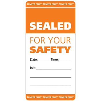 Rrd 2" X 4" Tamper Evident Label