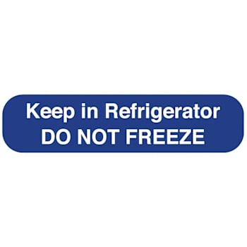 Rrd Keep In Refrigerator Medication Instruction Label 1-5/8" X 3/8"