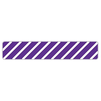 Rrd Uniflag30 Striped 1" X 3/16" Purple Package Of 900