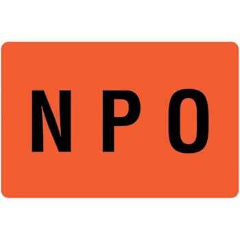 Rrd Npo Label 4" X 2-5/8"