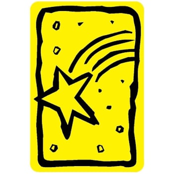 Rrd Falling Star Label 2" X 3"