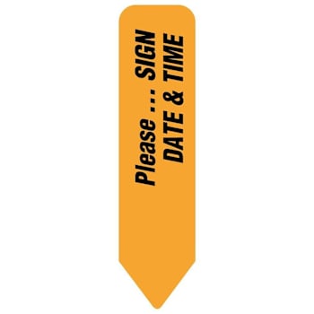 Rrd Uniarrow Flag 2-1/4" X 9/16"- Please Date/Time Package Of 150