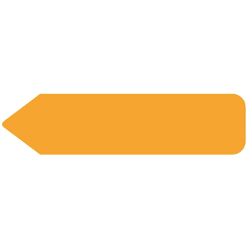 Rrd Uniarrow Flag 2-1/4" X 9/16" Orange Package Of 150