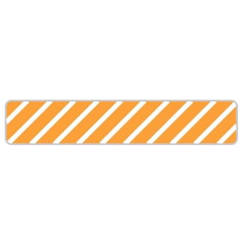 Rrd Uniflag15 Striped 1" X 3/16" Orange Package Of 450
