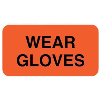 Rrd Wear Gloves Labels 1-5/8" X 7/8"