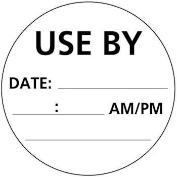 Rrd Dissolvable Inventory Rotation/Incoming Goods Label 3" X 3"