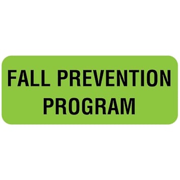 Rrd Fall Prevention Label 2-1/4" X 7/8"
