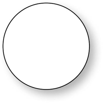 Rrd Paper Circle 3/4" Dia White