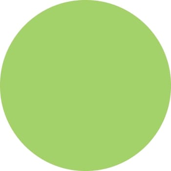 Rrd Paper Circle 2" Dia Green