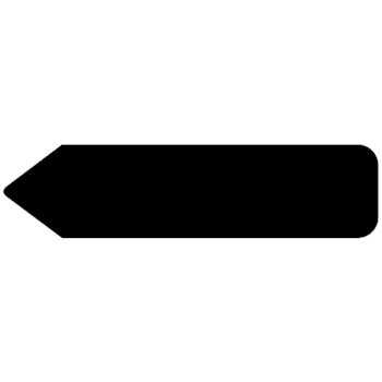 Rrd Uniarrow Flag 2-1/4" X 9/16" Black Package Of 150