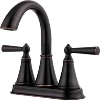 Pfister® Saxton™ Bathroom Faucet, 1.2 Gpm, 5" Spout, 4" Center, 2-Handles, Tuscan Bronze
