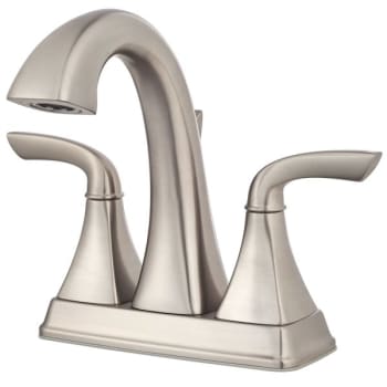 Image for Pfister® Bronson™ Bathroom Faucet, 1.2 GPM, 5.375" Spout, 4" Center, Brushed Nickel from HD Supply