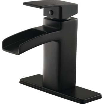 Image for Pfister Kenzo Single Control 4" Centerset Bathroom Faucet In Black from HD Supply