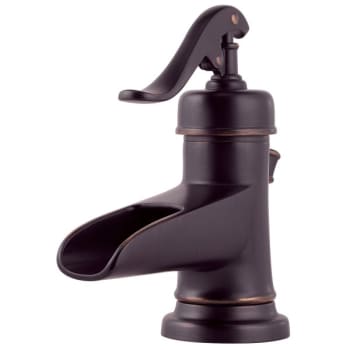 Pfister Ashfield Single Control 4" Centerset Bathroom Faucet In Tuscan Bronze