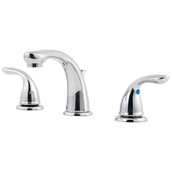 Pfister® Pfirst™ Bathroom Faucet, 1.2 GPM, 3.375" Spout, 8" Center, 2-Handles, Polished Chrome