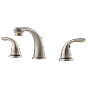 Image for Pfister® Pfirst™ Bathroom Faucet, 1.2 GPM, 3.375" Spout, 8" Center, 2-Handles, Brushed Nickel from HD Supply