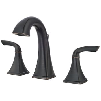 Pfister® Bronson™ Bathroom Faucet, 1.2 GPM, 5.062" Spout, 8" Center, 2-Handles, Tuscan Bronze