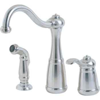 Pfister Marielle 1 Handle Kitchen Faucet With Spray In Stainless