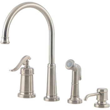 Pfister Ashfield 1 Handle Kitchen Faucet With Spray Dispenser In