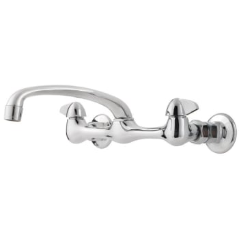 Image for Pfister Pfirst Series 2-Handle Wallmount Kitchen Faucet In Polished Chrome from HD Supply