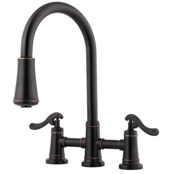 Image for Pfister Ashfield 2-Handle Pull-Down Kitchen Faucet In Tuscan Bronze from HD Supply
