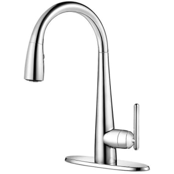 Image for Pfister Lita 1-Handle Pull-Down Kitchen Faucet In Polished Chrome from HD Supply