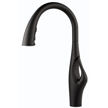 Image for Pfister Kai 1-Handle Pull-Down Kitchen Faucet in Black from HD Supply