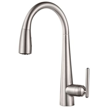 Image for Pfister Lita 1-Handle Pull-Down Kitchen Faucet in Stainless Steel from HD Supply